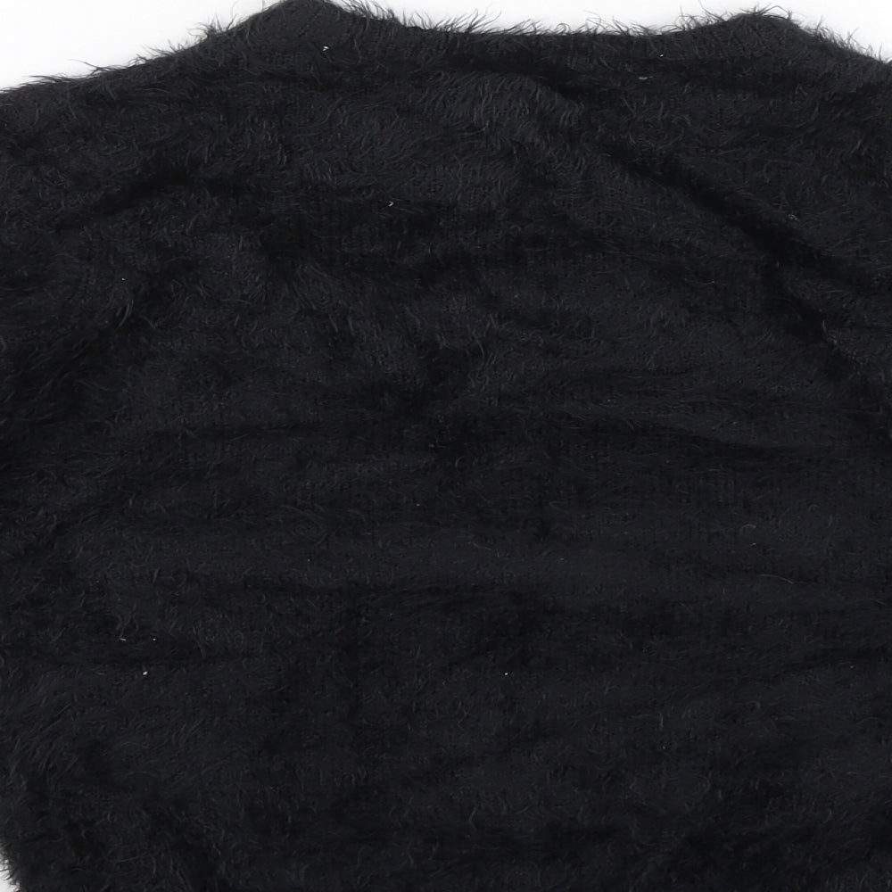 Bluezoo Girls Black   Pullover Jumper Size 6-7 Years  - Reindeer