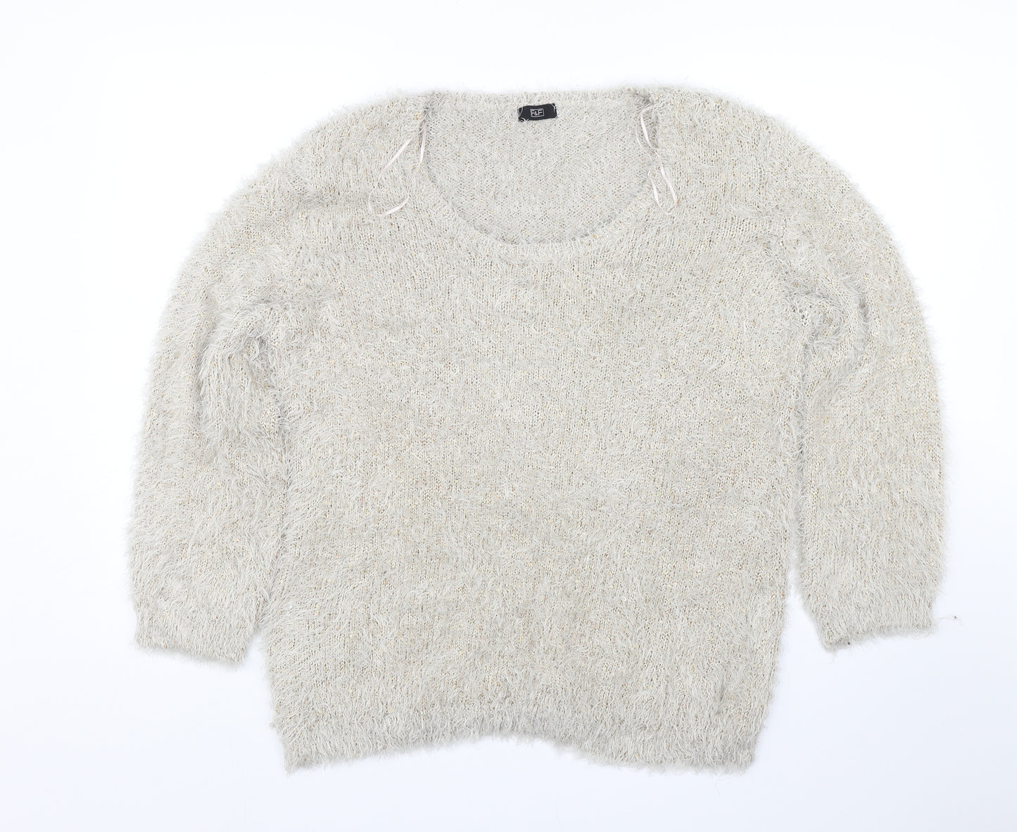 F&F Womens Gold   Pullover Jumper Size 18