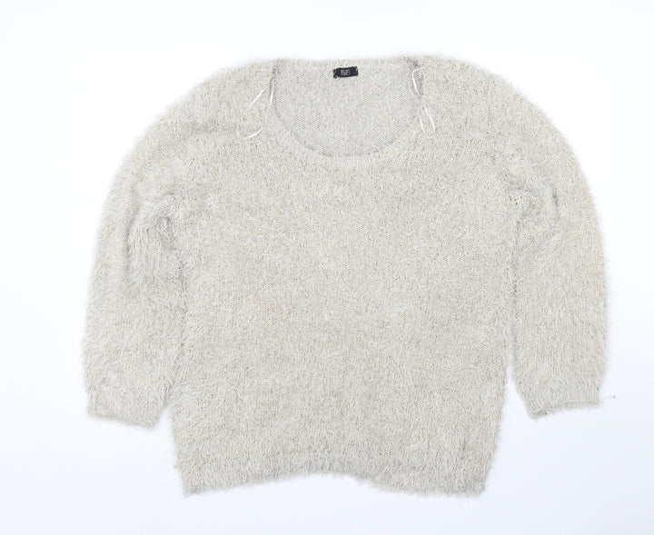 F&F Womens Gold   Pullover Jumper Size 18
