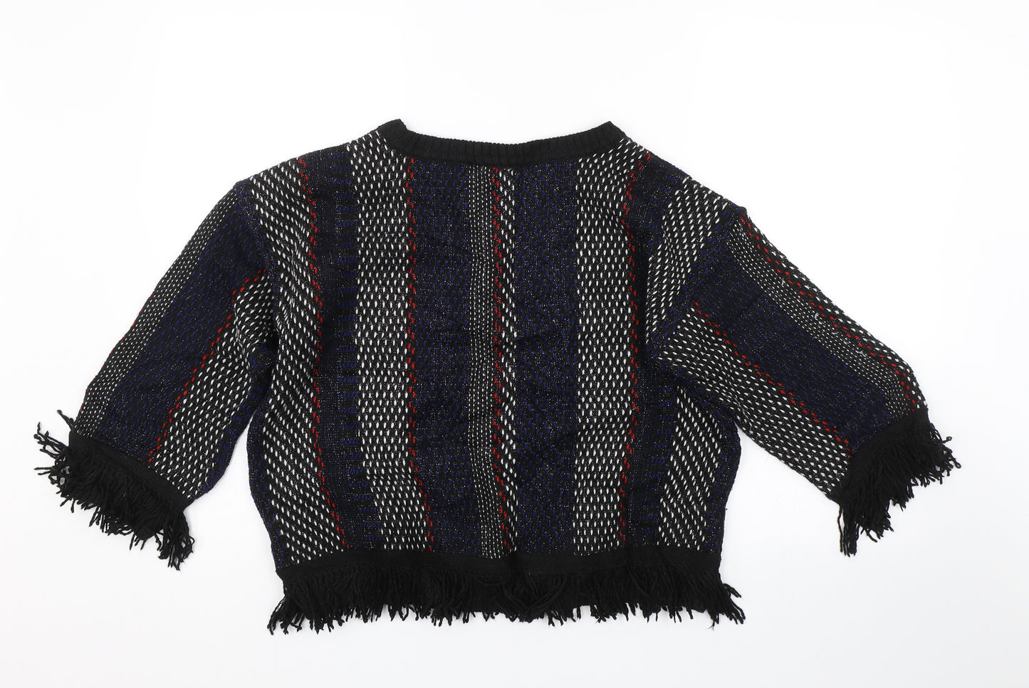 M&S Womens Multicoloured Striped  Pullover Jumper Size M