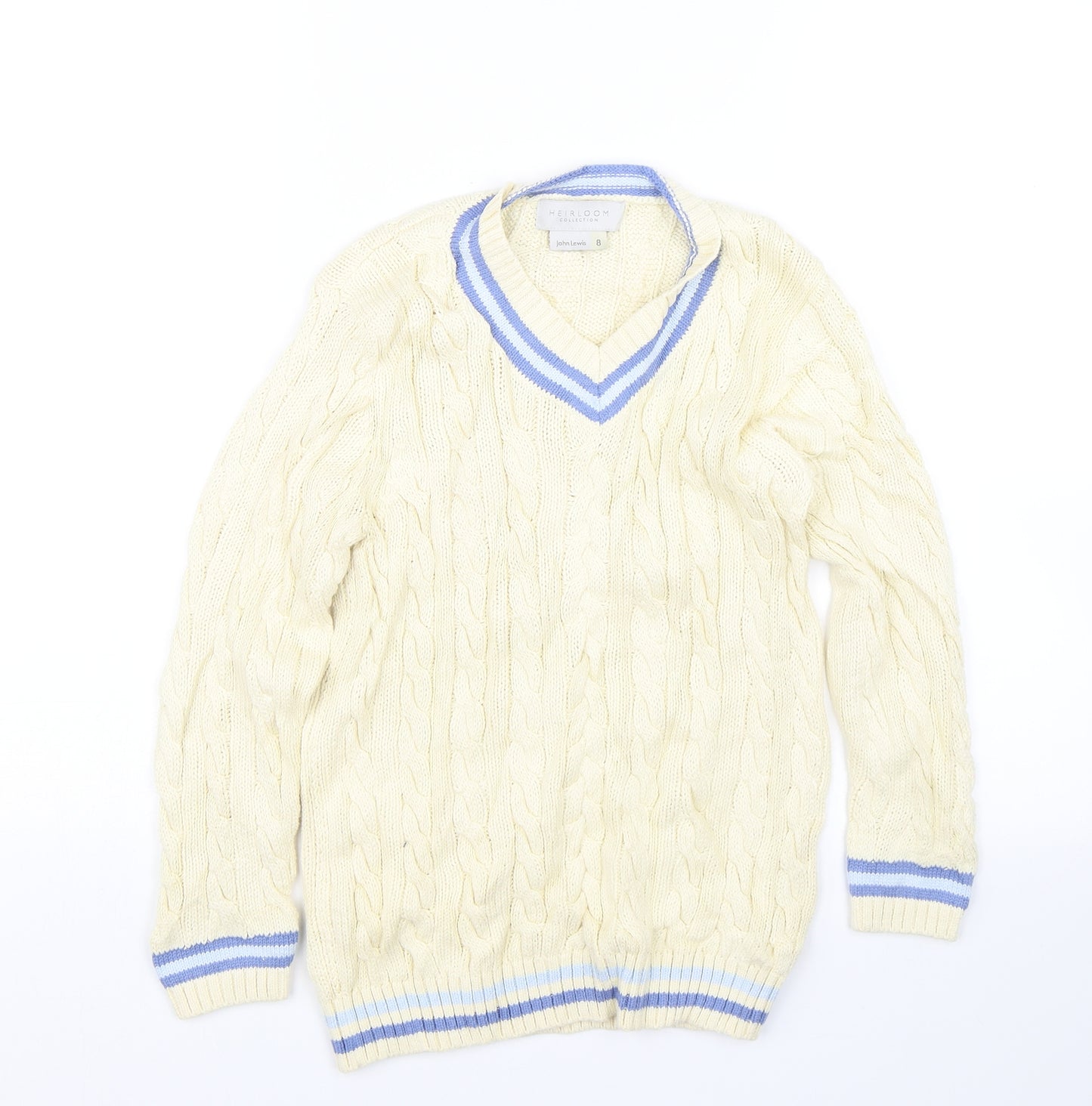 John Lewis Girls Beige   Pullover Jumper Size 8 Years