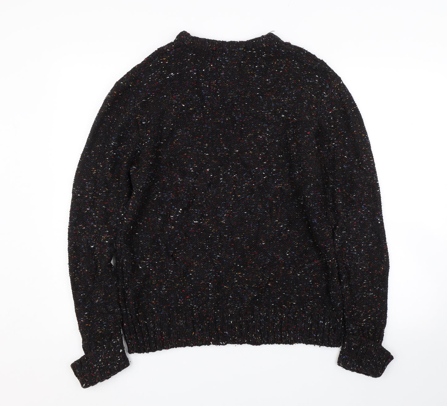 Easy  Mens Black  Knit Pullover Jumper Size M