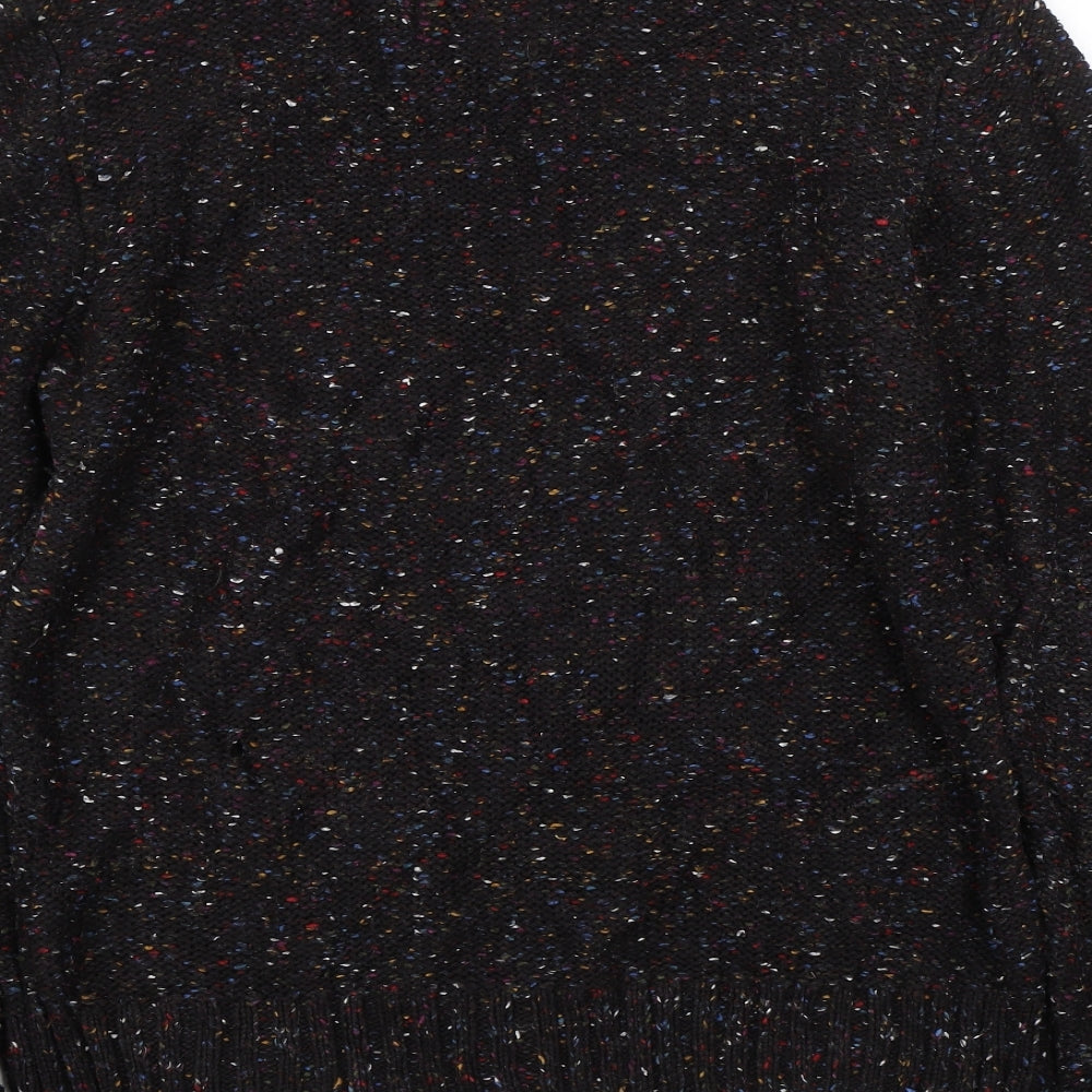 Easy  Mens Black  Knit Pullover Jumper Size M