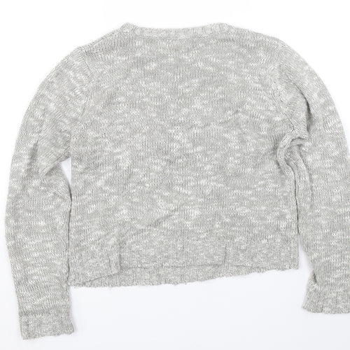 Peacocks Womens Grey   Pullover Jumper Size S  - Owl