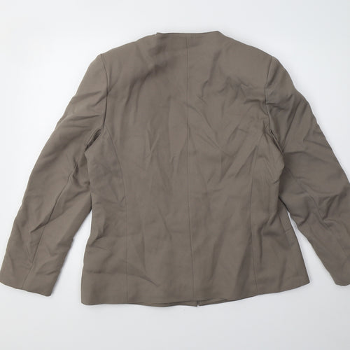 Preworn Womens Grey    Blazer Size 18