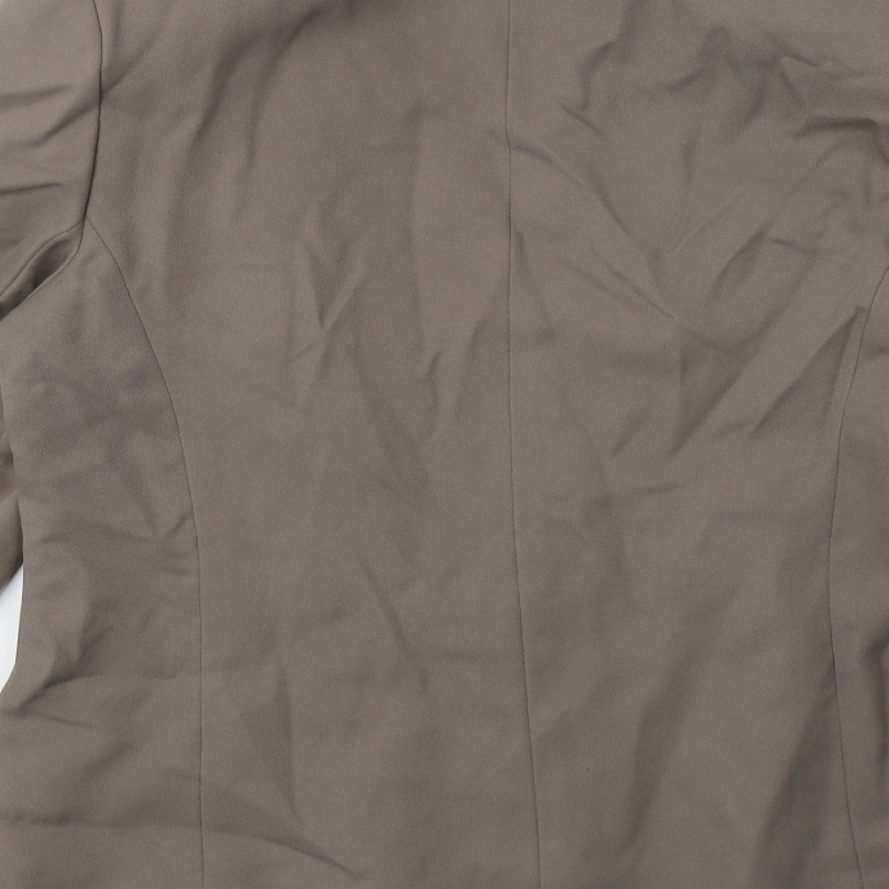 Preworn Womens Grey    Blazer Size 18