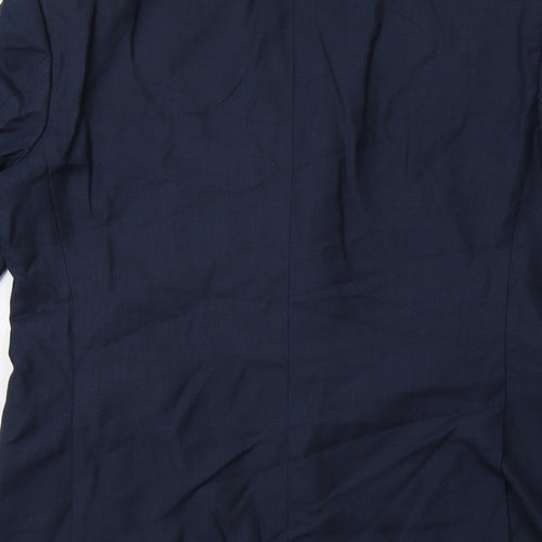 Henley Mens Blue   Jacket Blazer Size 44