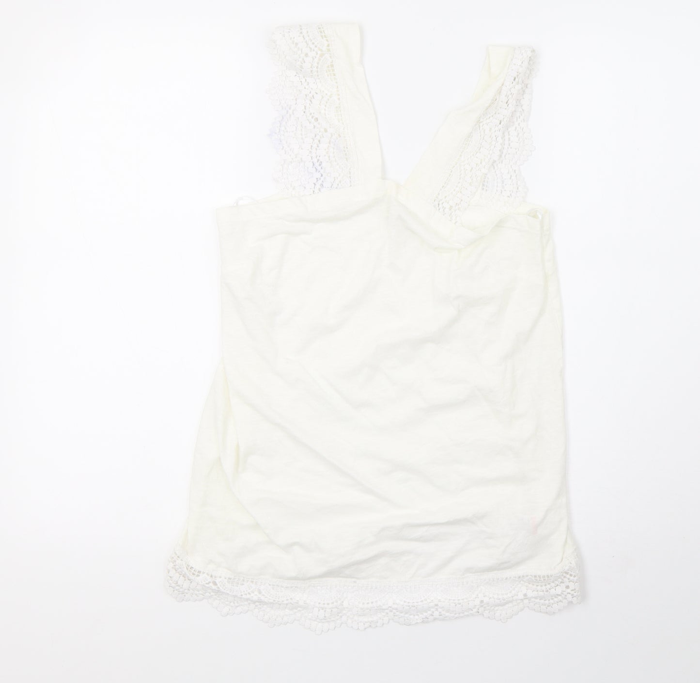 Matalan Womens White   Basic Tank Size 10