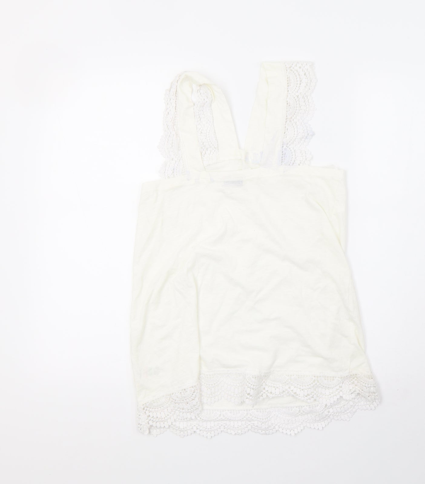 Matalan Womens White   Basic Tank Size 10