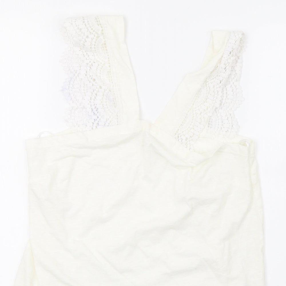 Matalan Womens White   Basic Tank Size 10