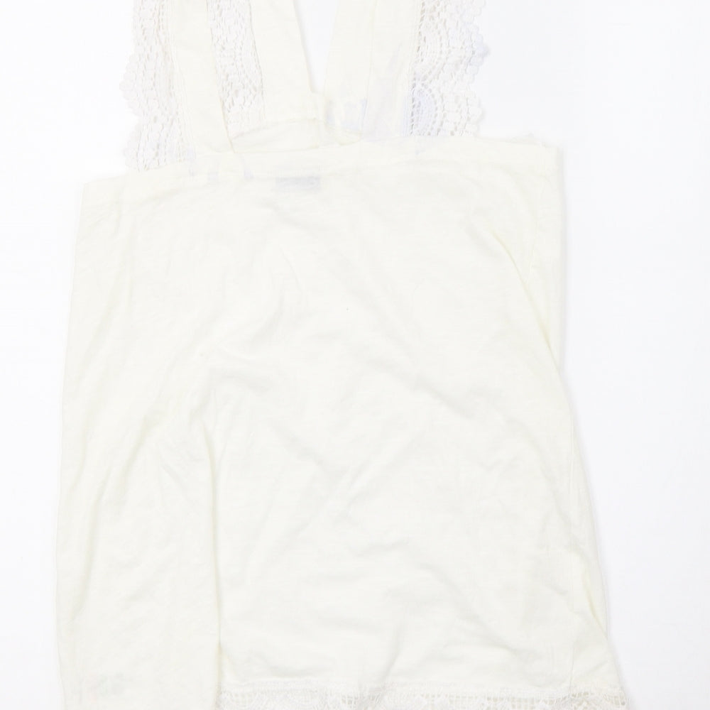 Matalan Womens White   Basic Tank Size 10