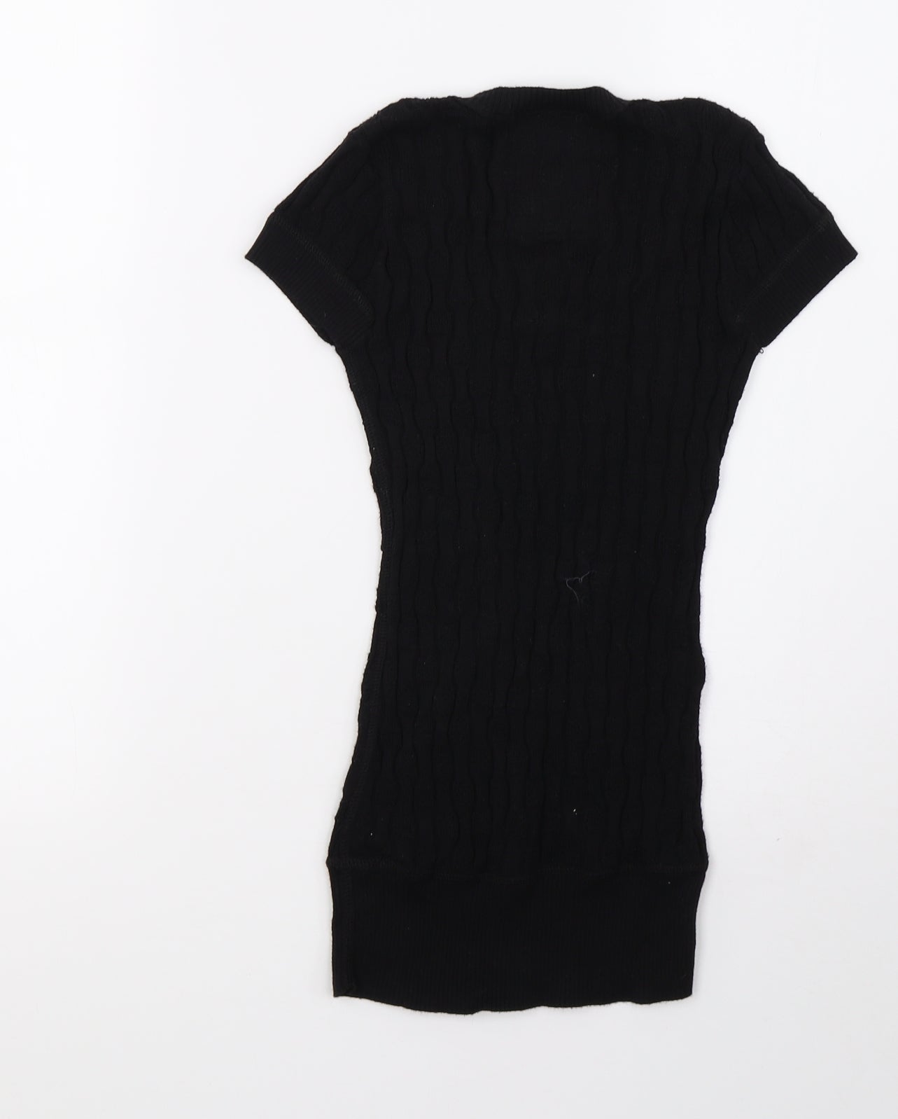 Los Angeles Womens Black  Knit Basic T-Shirt Size XS