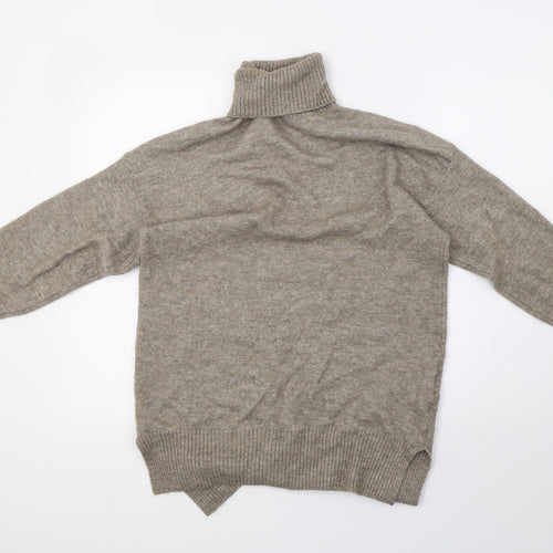 H&M Womens Grey  Knit Henley Sweatshirt Size S