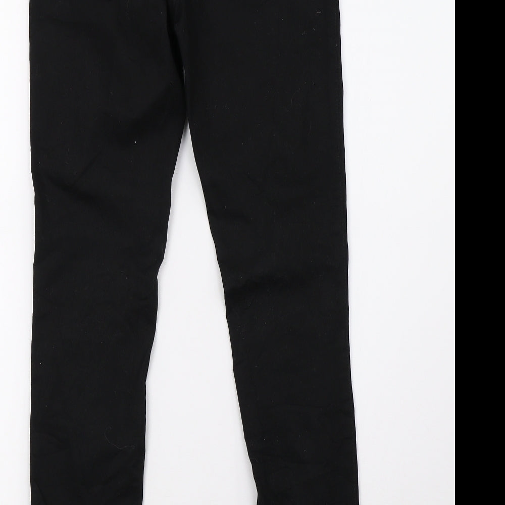 Preworn Womens Black  Denim Jegging Trousers Size 8 L31 in