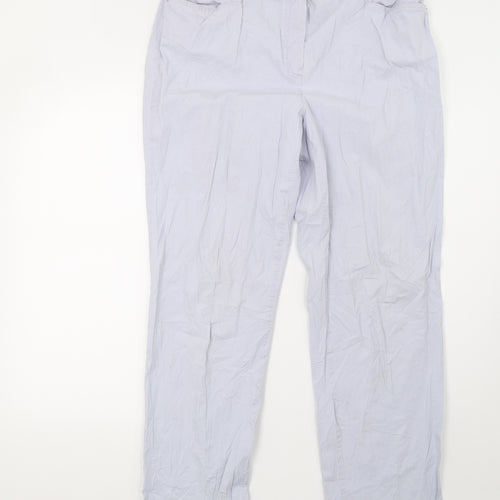 Preworn Womens Purple   Trousers  Size 12 L32 in