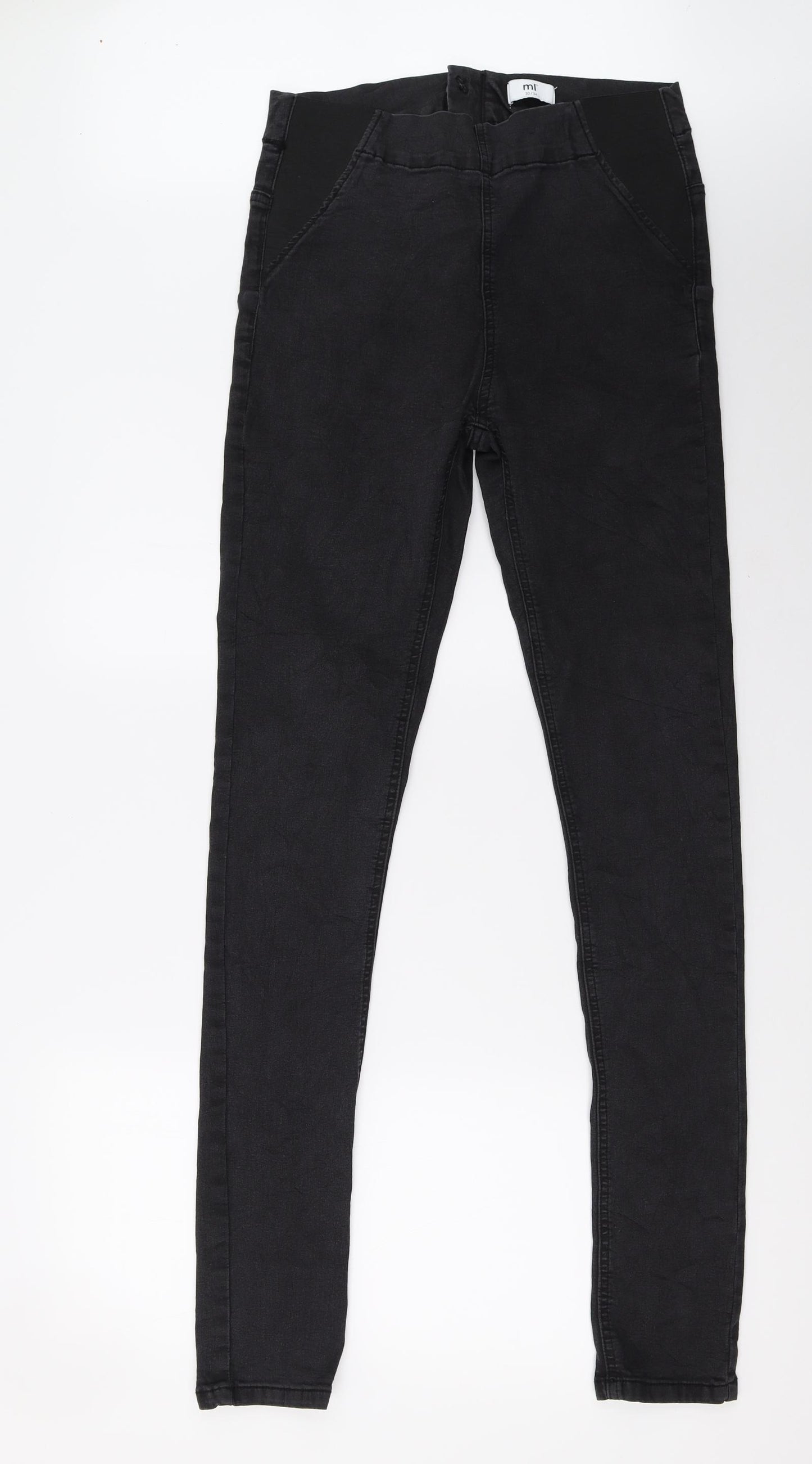 Preworn Womens Black  Denim Mom Jeans Size 10 L34 in