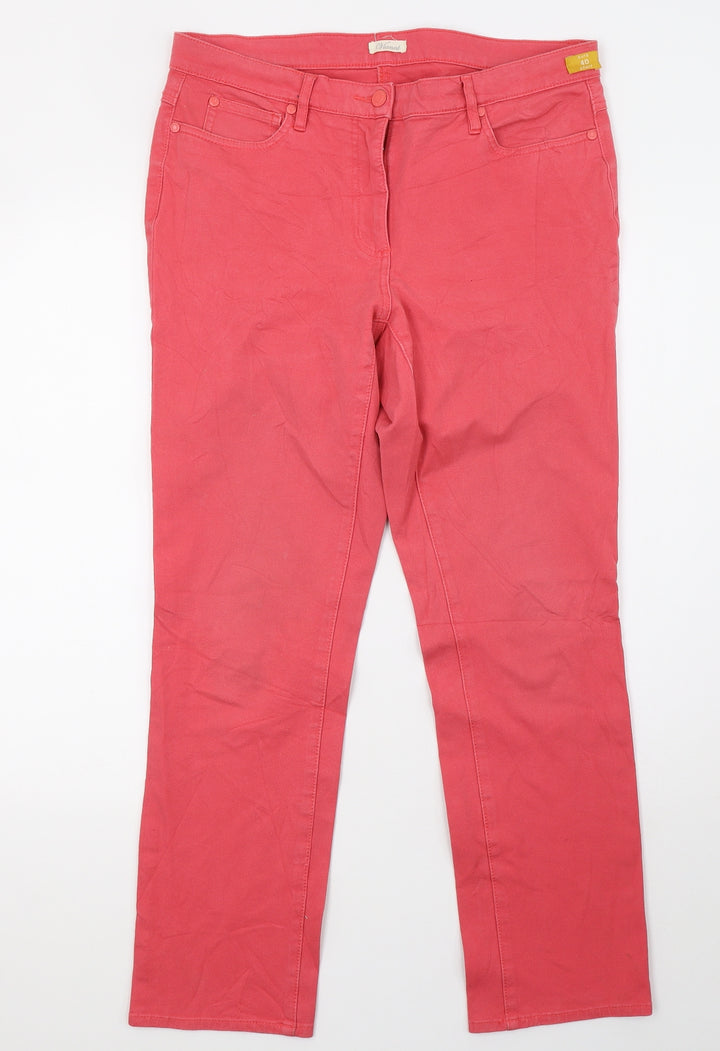 Vianni Womens Pink Denim Skinny Jeans Size 14 L30 in