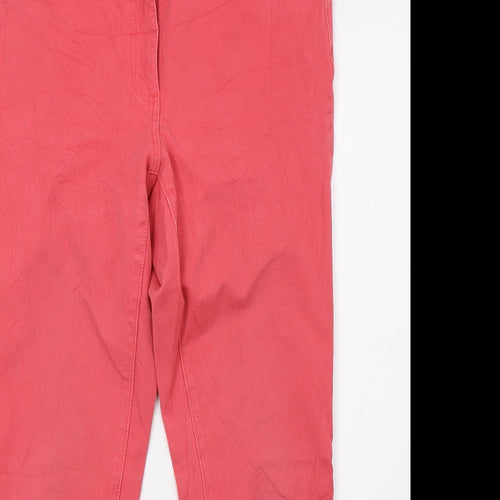 Vianni Womens Pink  Denim Skinny Jeans Size 14 L30 in