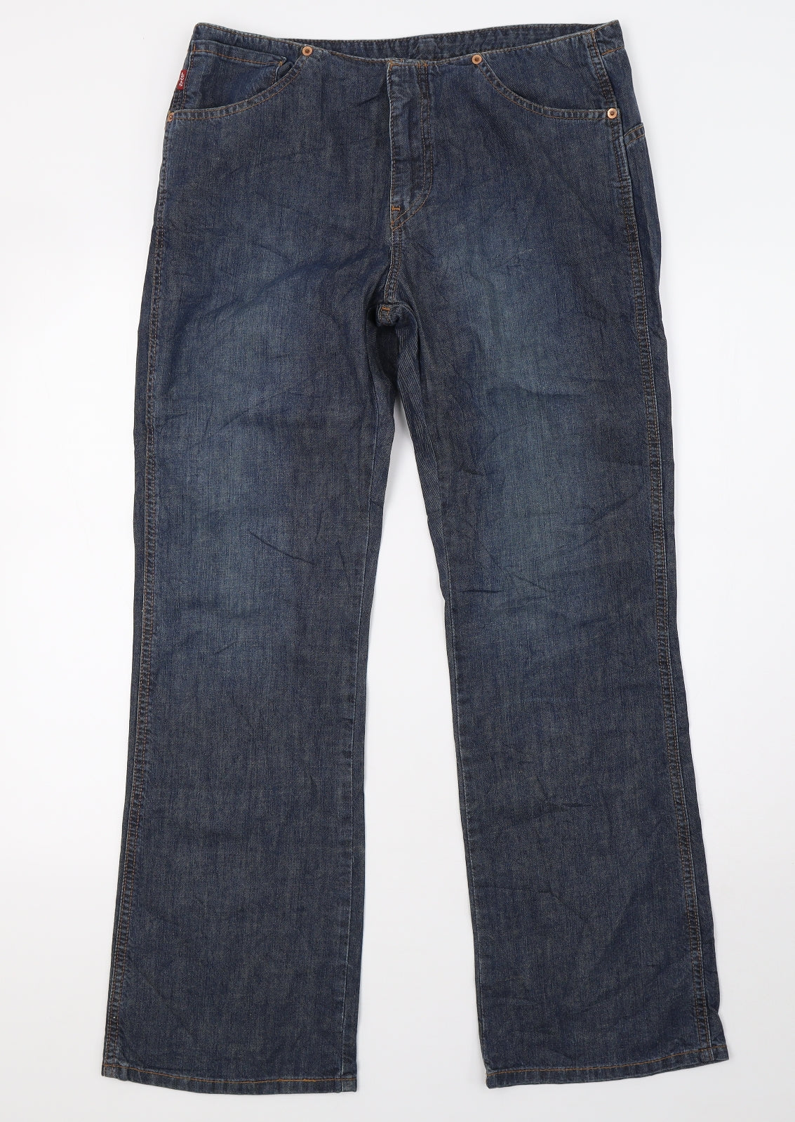 levis Mens Blue  Denim Bootcut Jeans Size 32 L32 in