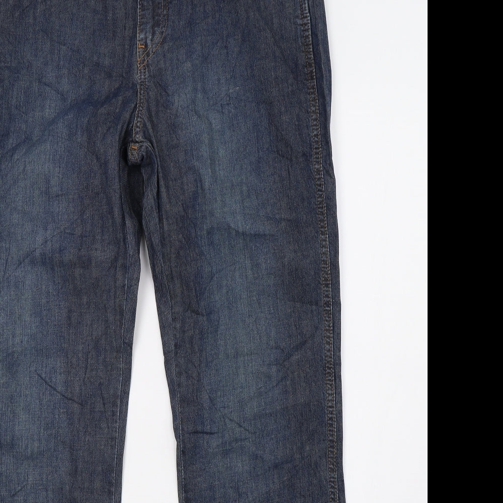 levis Mens Blue  Denim Bootcut Jeans Size 32 L32 in