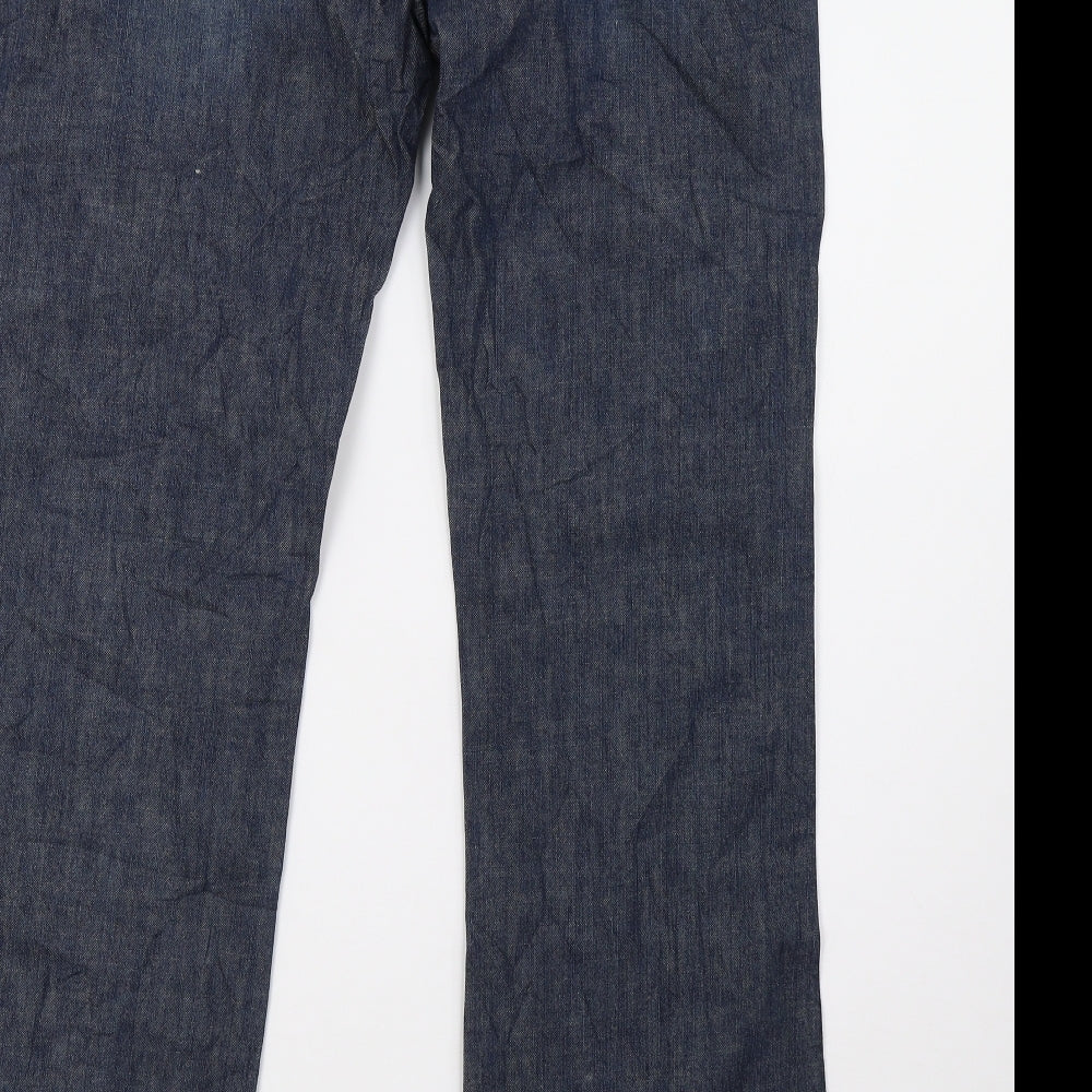 levis Mens Blue  Denim Bootcut Jeans Size 32 L32 in