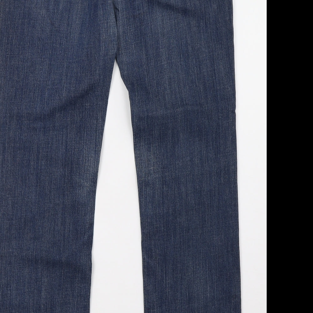 NEXT Womens Blue  Denim Straight Jeans Size 14 L34 in