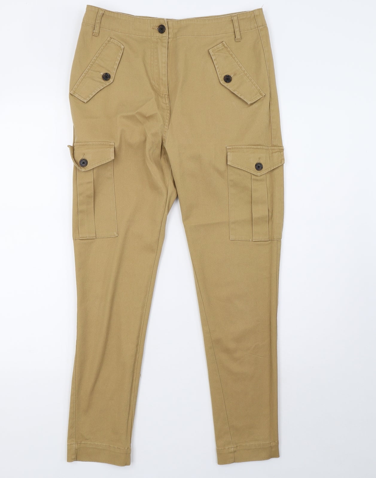ASOS Womens Brown   Cargo Trousers Size 10 L30 in