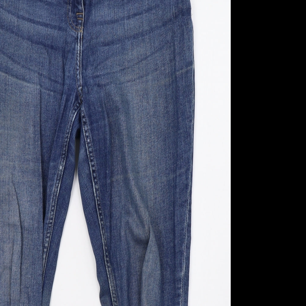 NEXT Womens Blue  Denim Straight Jeans Size 14 L28 in