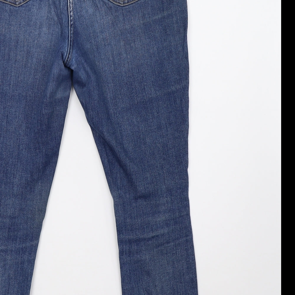 NEXT Womens Blue  Denim Straight Jeans Size 14 L28 in
