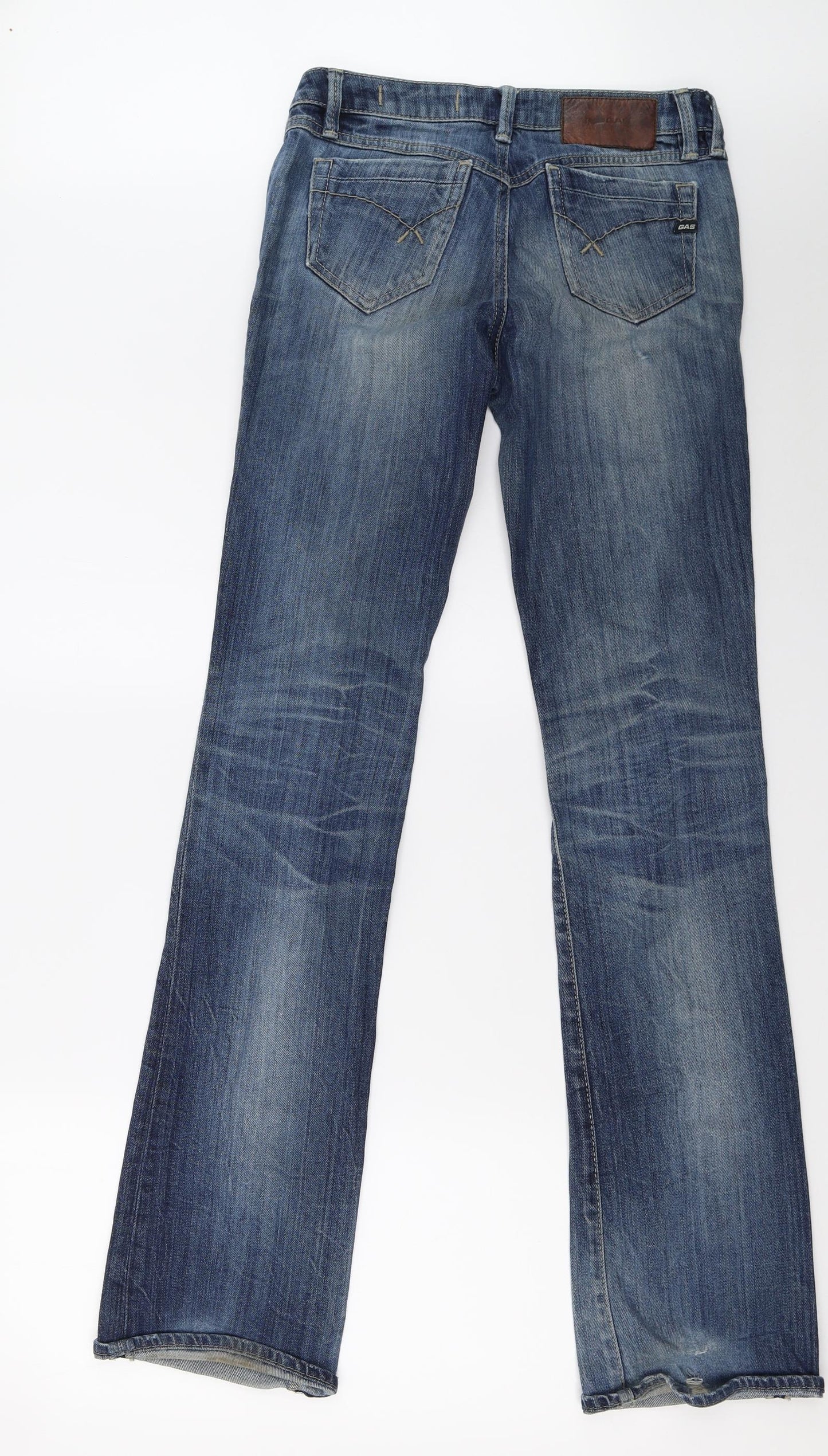 GAS Womens Blue  Denim Bootcut Jeans Size 10 L34 in