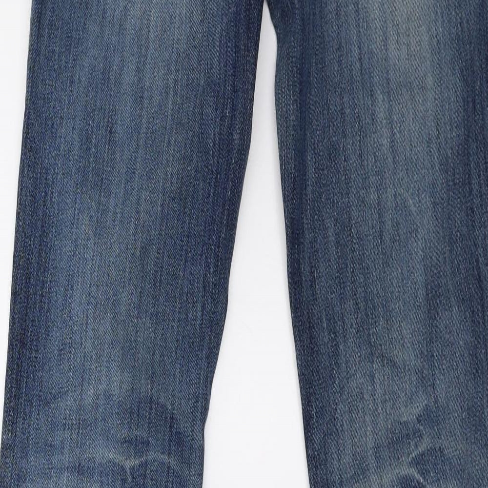 GAS Womens Blue  Denim Bootcut Jeans Size 10 L34 in