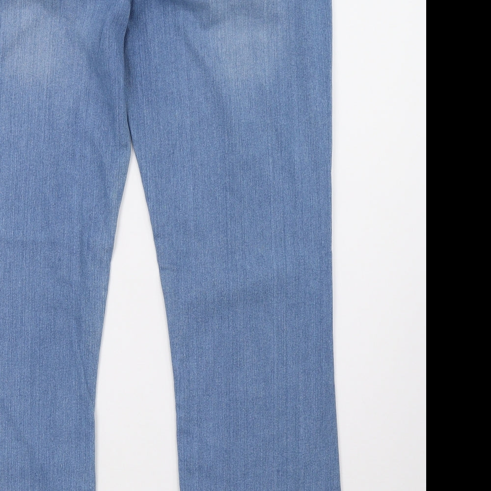 nhs Womens Blue  Denim Bootcut Jeans Size 14 L32 in