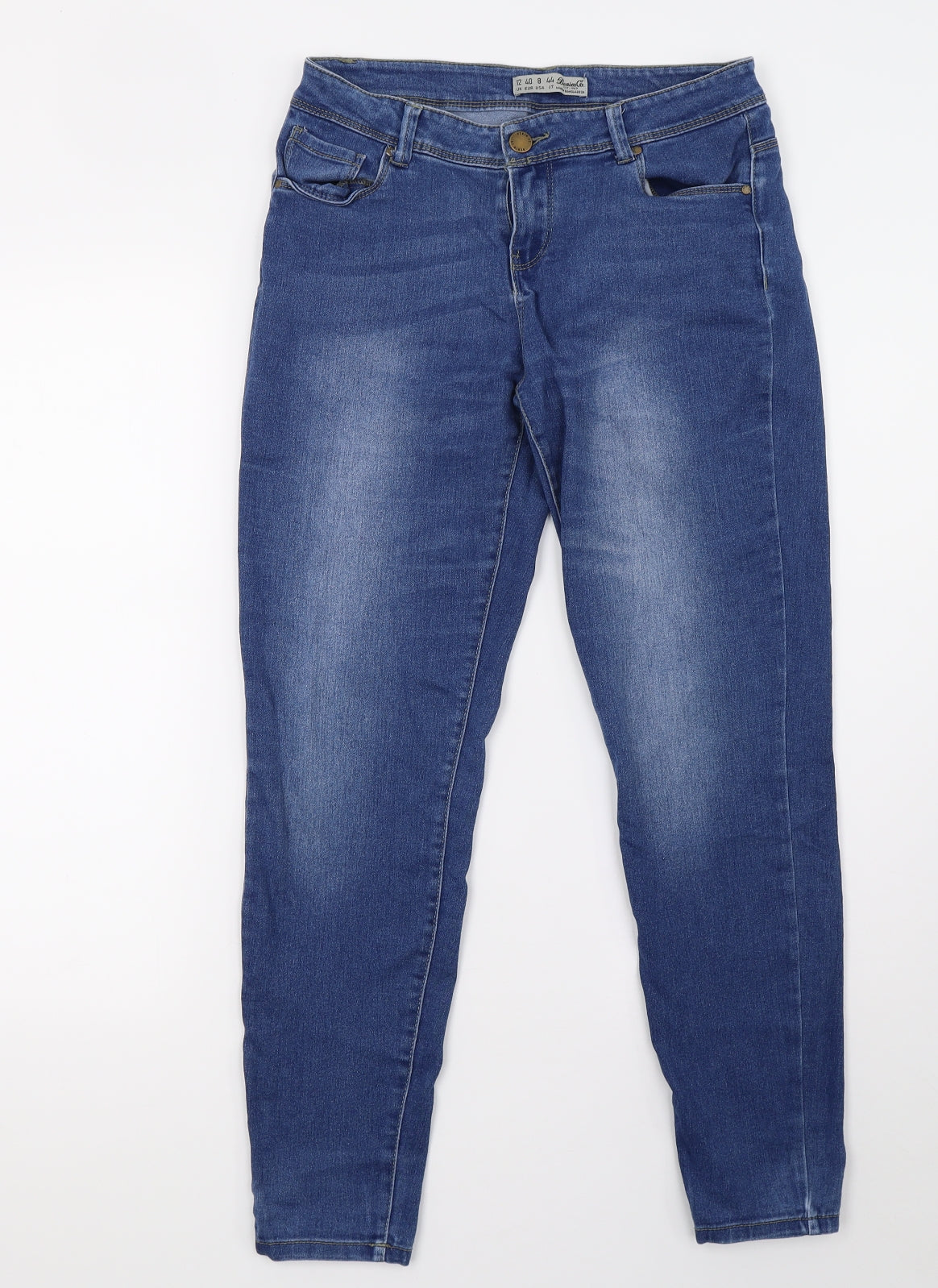 Primark Womens Blue  Denim Skinny Jeans Size 12 L30 in