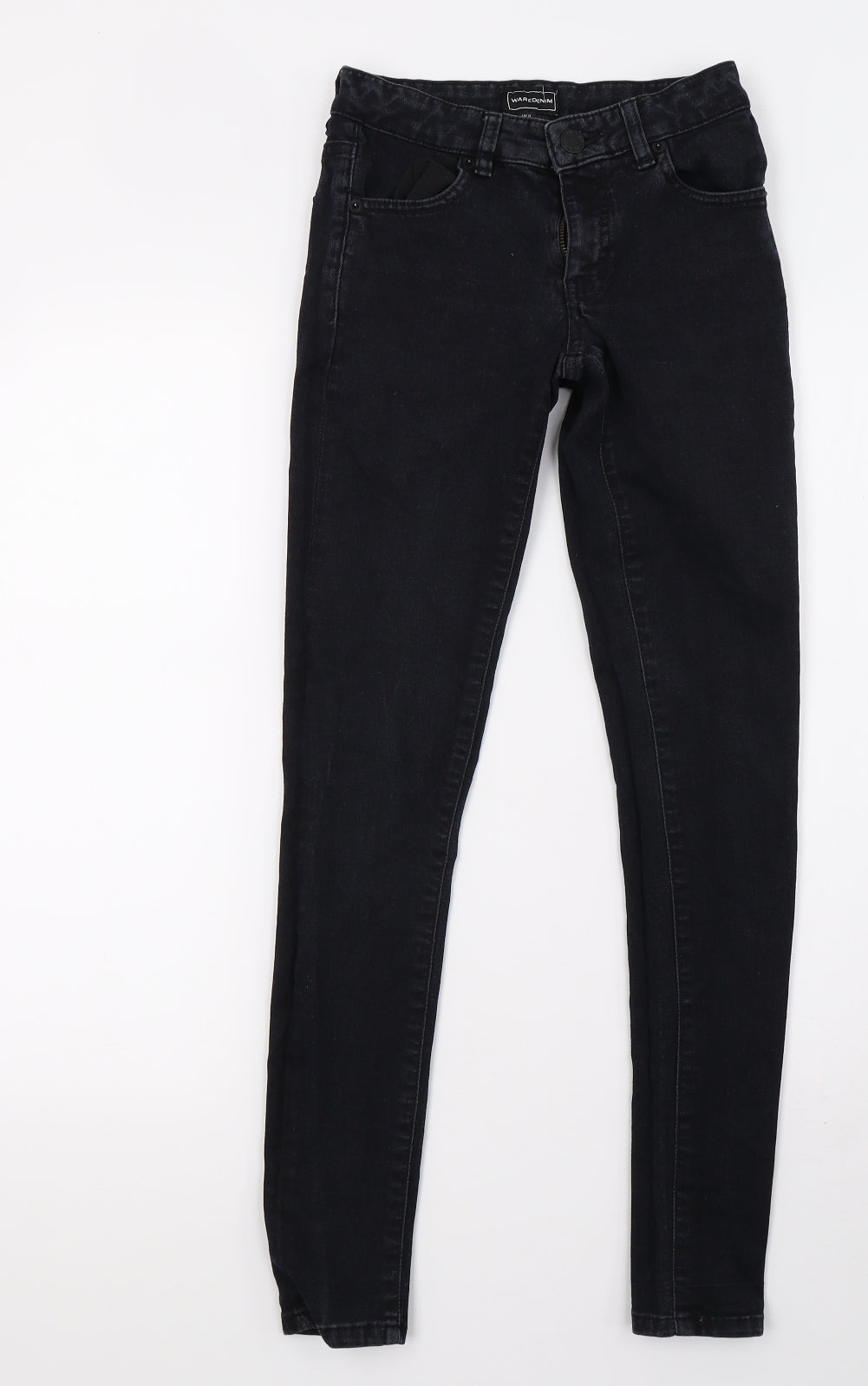 waredenim Womens Black  Denim Skinny Jeans Size 8 L28 in