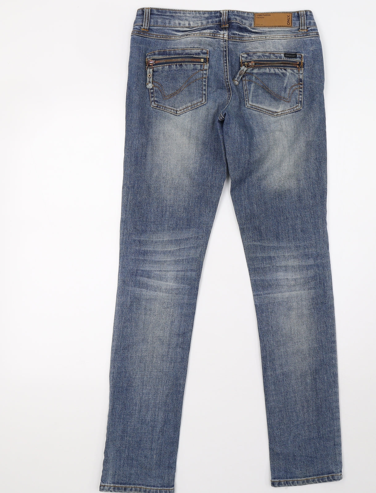 Only Womens Blue  Denim Straight Jeans Size 6 L32 in