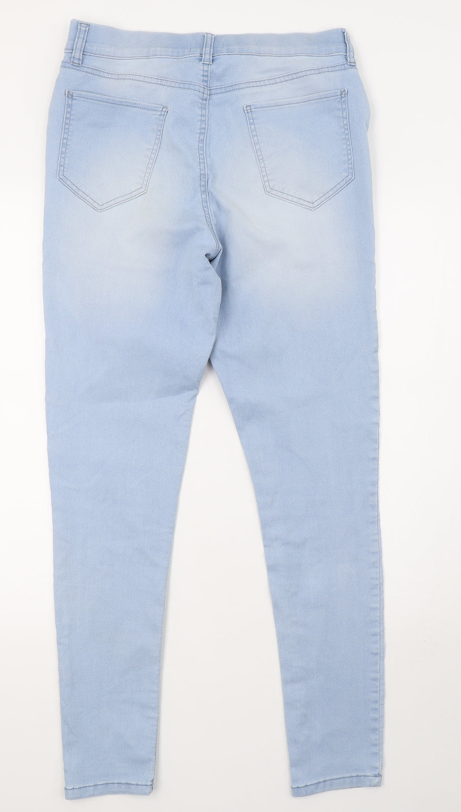 F&F Womens Blue  Denim Jegging Trousers Size 14 L32 in