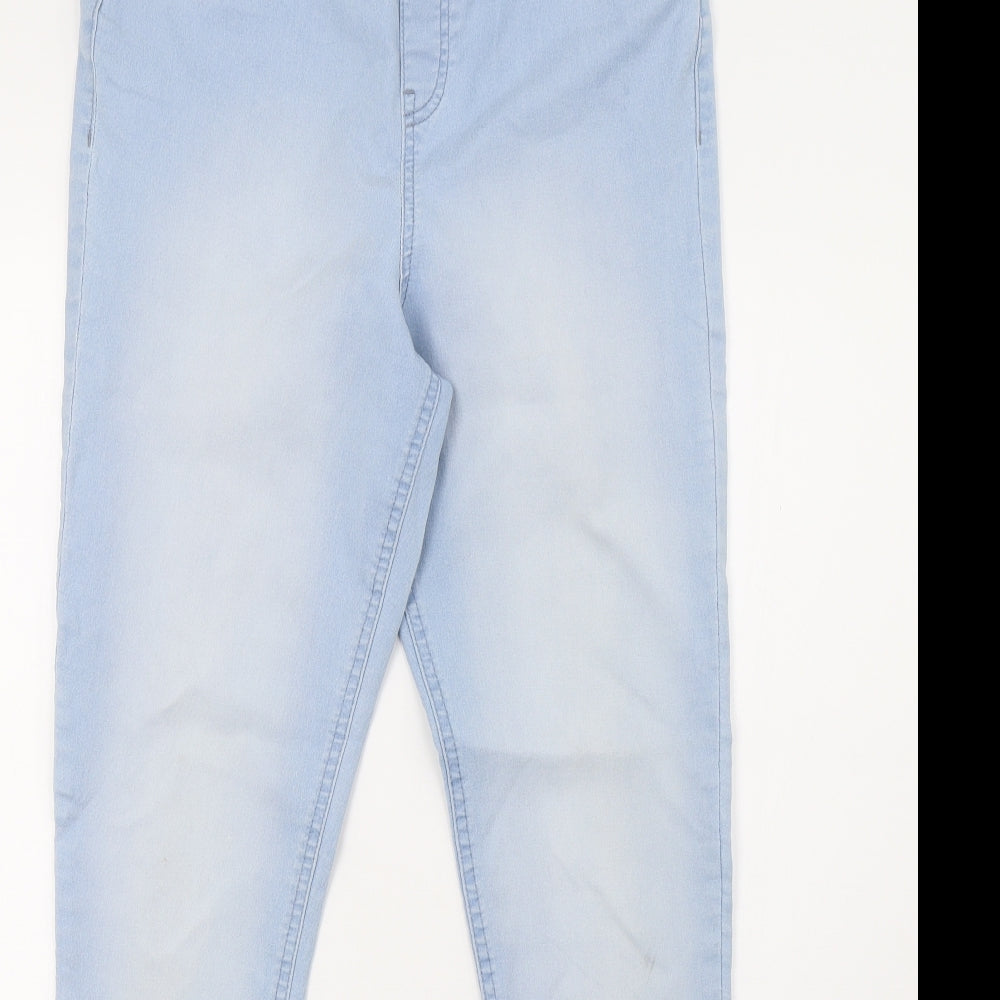 F&F Womens Blue  Denim Jegging Trousers Size 14 L32 in