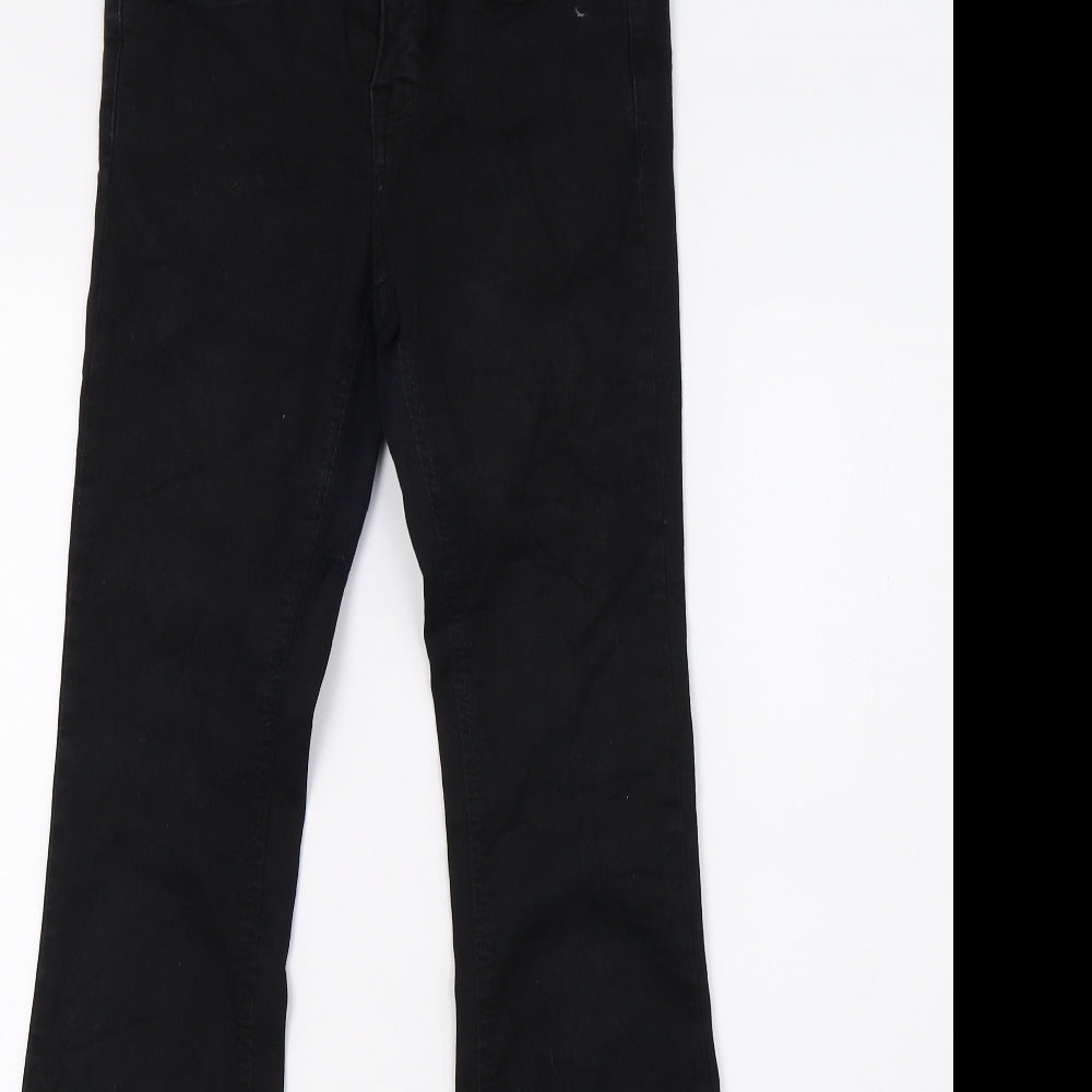 77 flea Womens Black  Denim Bootcut Jeans Size 8 L34 in