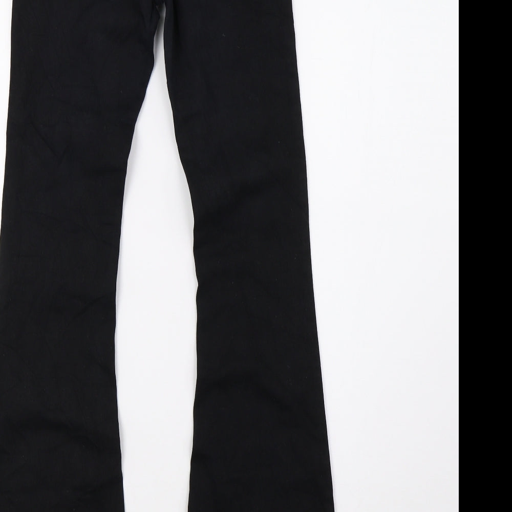 77 flea Womens Black  Denim Bootcut Jeans Size 8 L34 in