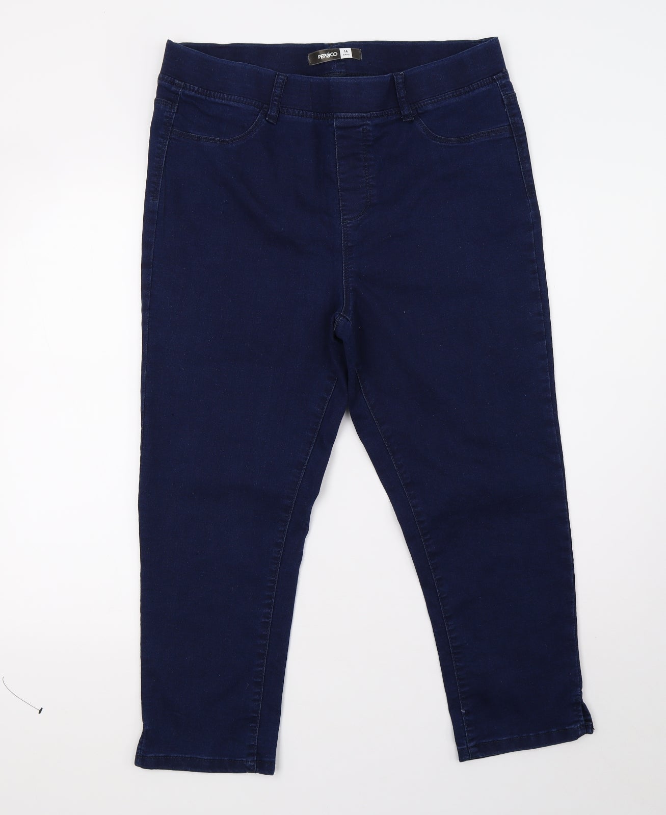 PEP&CO Womens Blue  Denim Skinny Jeans Size 14 L26 in