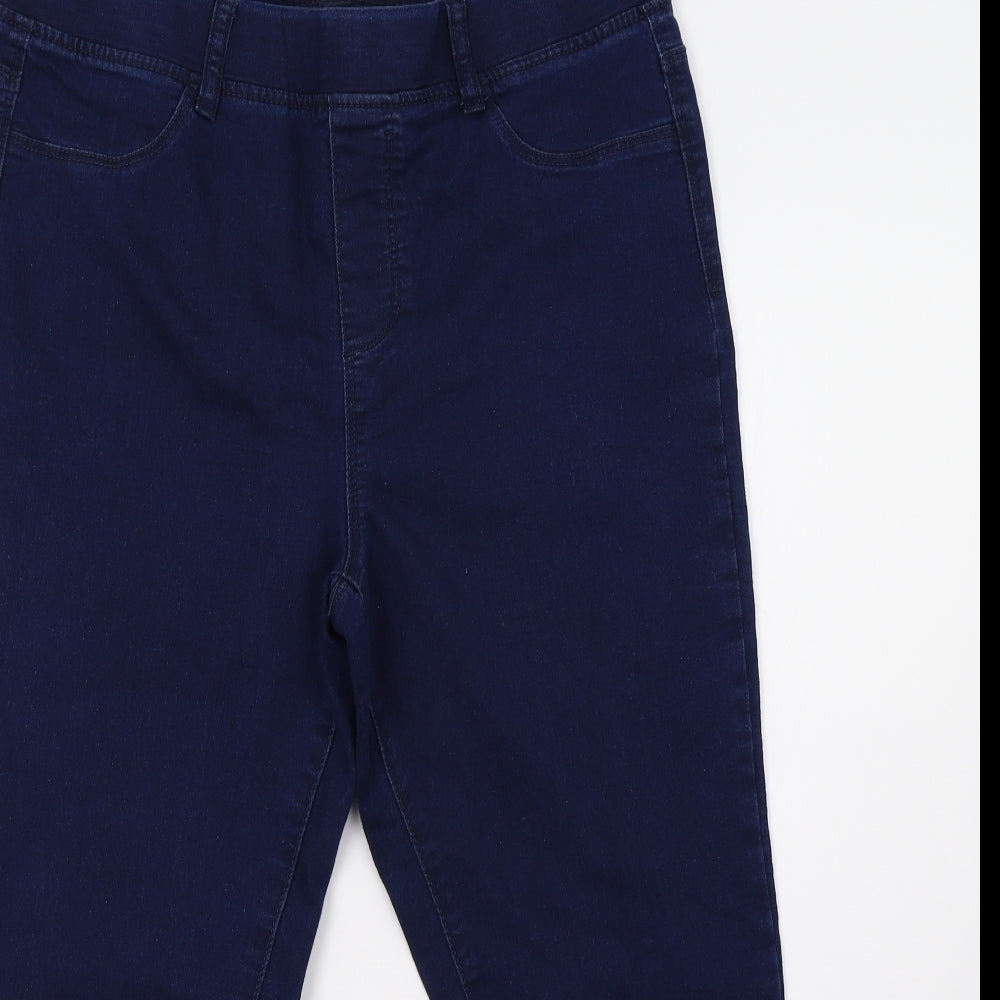 PEP&CO Womens Blue  Denim Skinny Jeans Size 14 L26 in