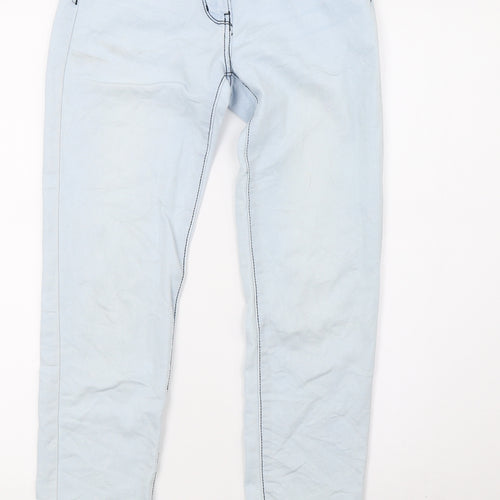 pepperts Girls Blue  Damask Skinny Jeans Size 10 Years