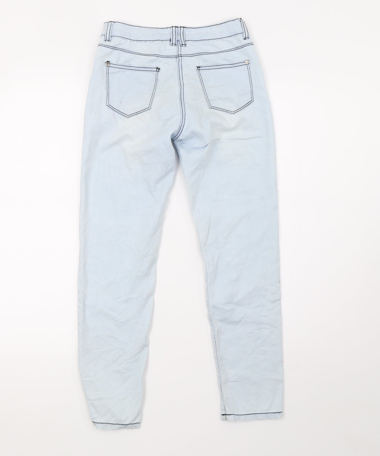 pepperts Girls Blue  Damask Skinny Jeans Size 10 Years