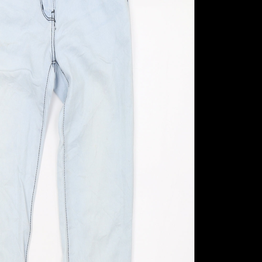 pepperts Girls Blue  Damask Skinny Jeans Size 10 Years