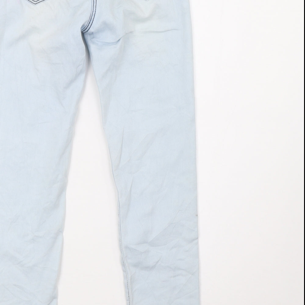 pepperts Girls Blue  Damask Skinny Jeans Size 10 Years