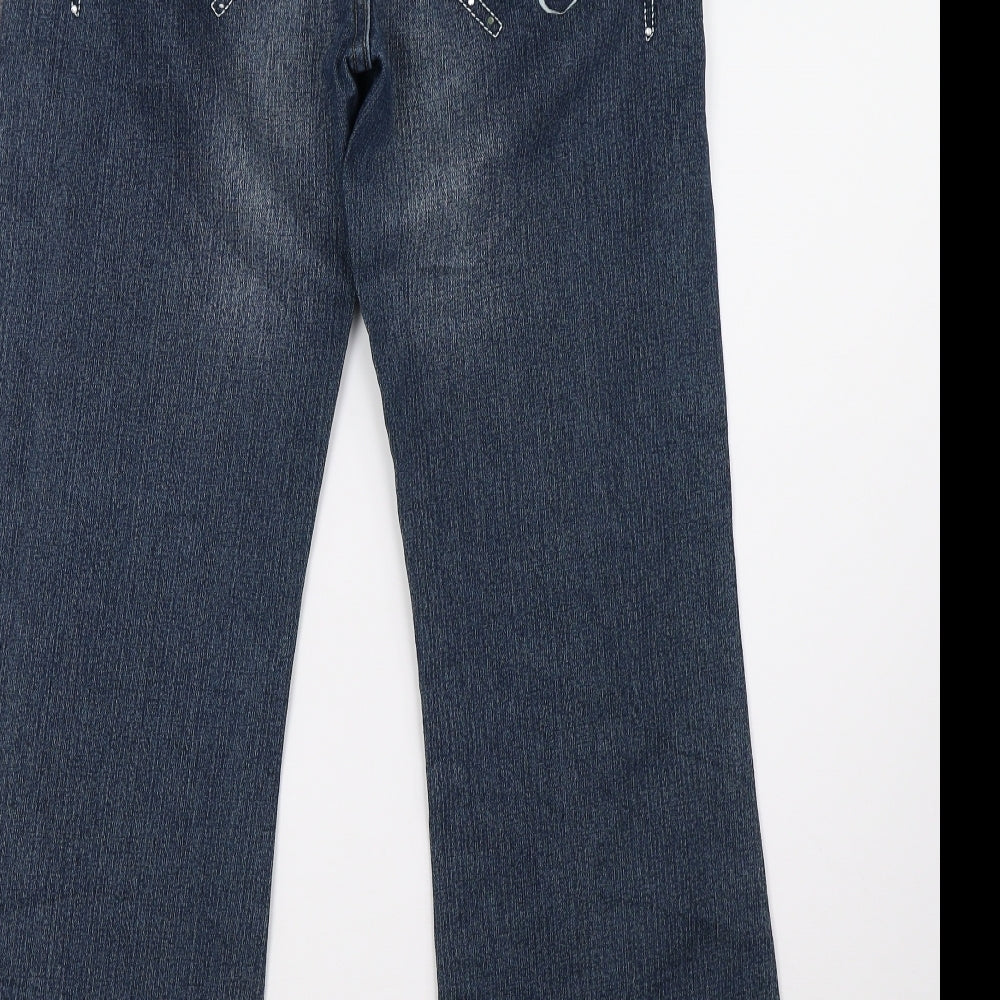 cc&t jeans Womens Blue  Denim Bootcut Jeans Size 10 L31 in