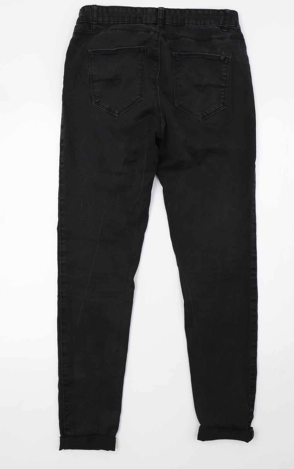 Preworn Womens Black  Denim Skinny Jeans Size 10 L30 in