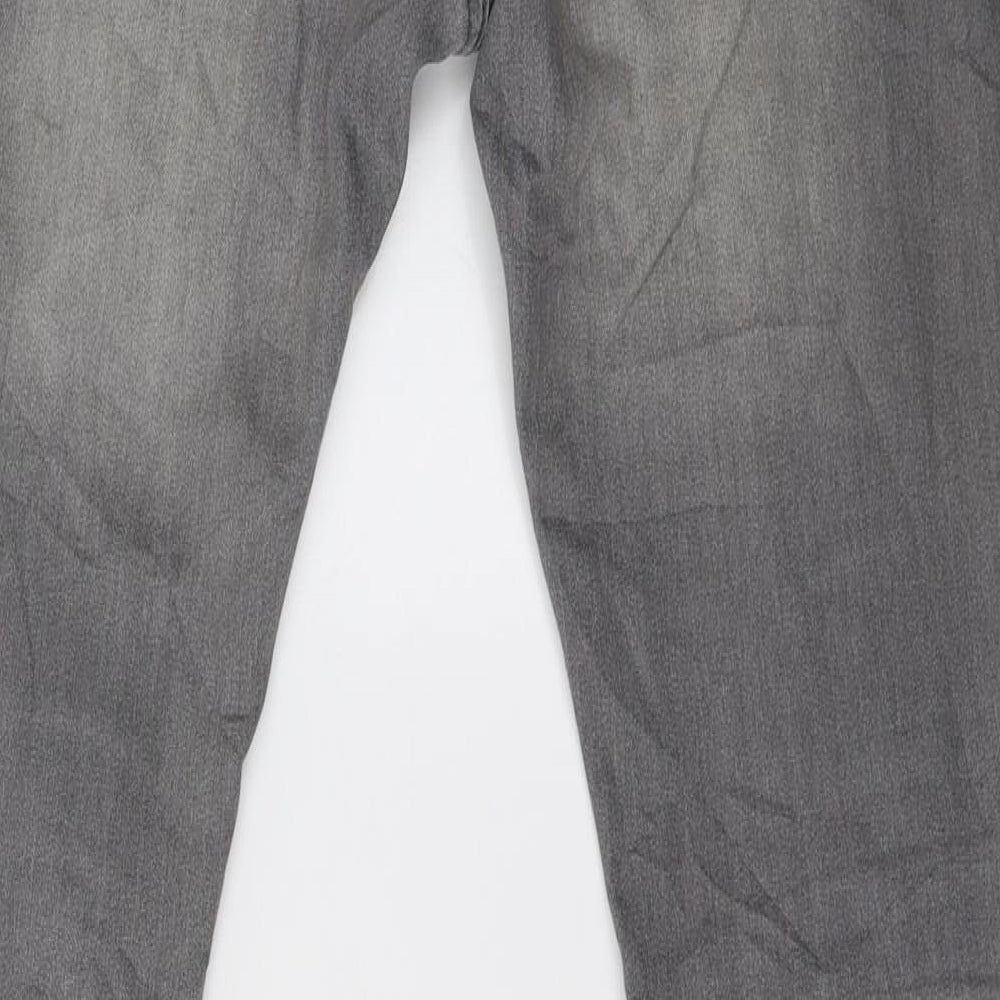 H&M Womens Grey  Denim Skinny Jeans Size 12 L32 in