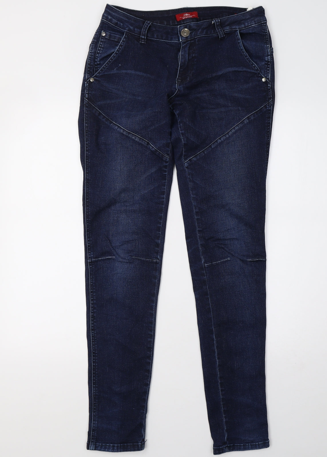 s oliver Womens Blue  Denim Skinny Jeans Size 10 L32 in