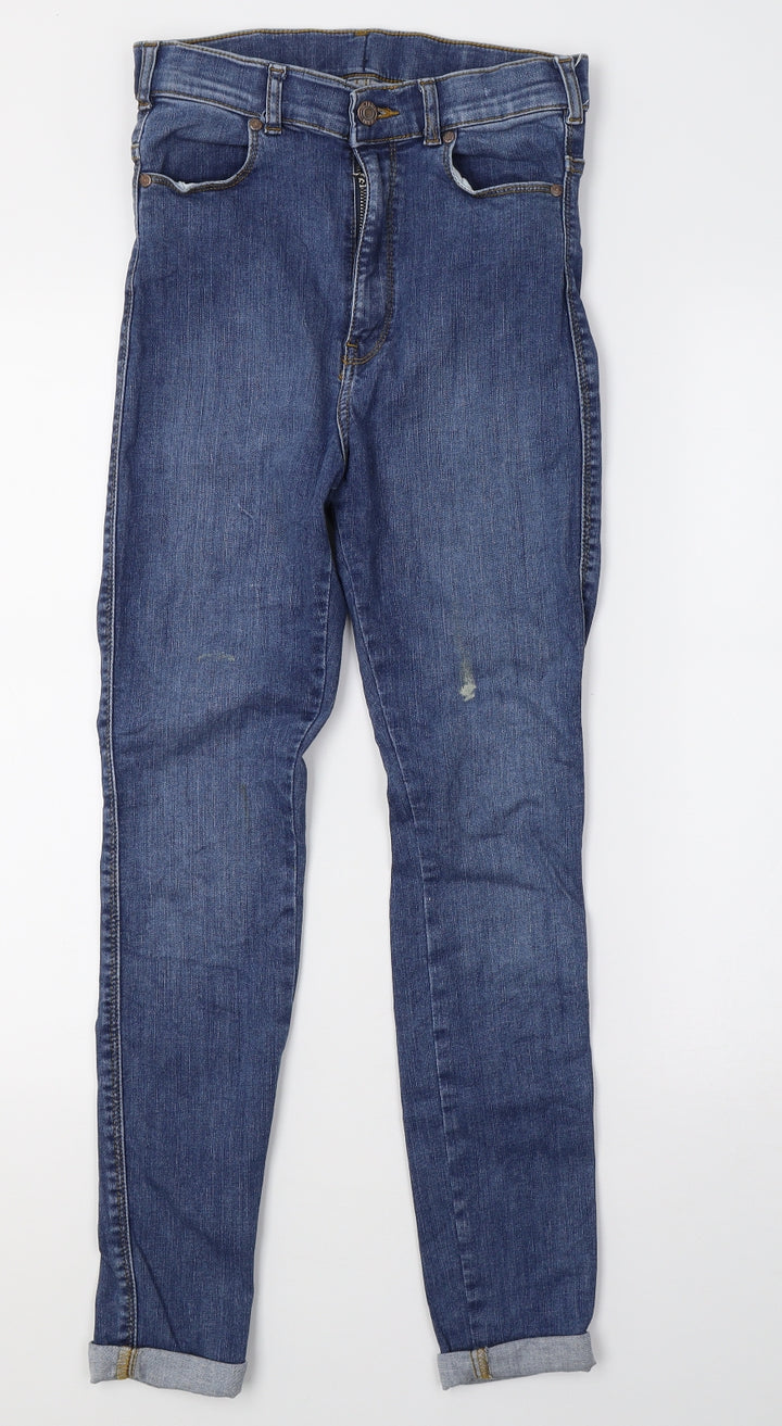 Preworn Womens Blue  Denim Skinny Jeans Size M L28 in